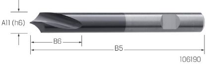 Slika SVEDER SREDIŠČNI VHM-NC 90° D3,0mm K10 TIALN