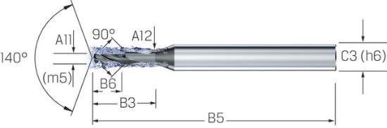 CrazyDrill Pilot-SST VHM RIP 3xd, Inox, IK,  0,20mm MIKRON