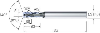 Slika Kleinstbohrer VHM TiAlN INOX CD-PILOT         0,45mm MIKRON