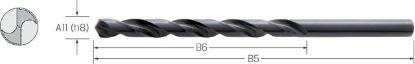 Slika SVEDER SPIRALNI DIN340 N D10,0mm  HSS - dolgi