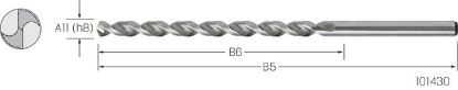Slika SVEDER ŠPIRALNI DIN340 D10,2mm Typ:N HSSCo, R40NH

