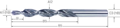 Slika SVEDER STOPENJSKI DIN8374 D10,5x19,0mm za M10 HSS    