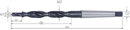 Slika SVEDER ŠPIRALNI - STOPENJSKI DIN8377 D11,0/D18mm za M10/180° MK2 HSS