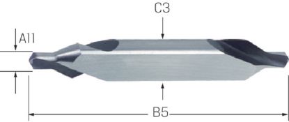 Slika Zentrierbohrer HSS  60° Fläche Werksn. /A    4,00mm PREMUS