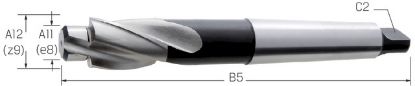 Slika GREZILO PLOŠČATO M10/180° MK2 D18,0/10,5mm HSS

