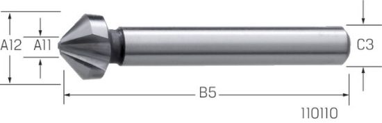 GREZILO DIN335/C 90° D4,3mm HSS