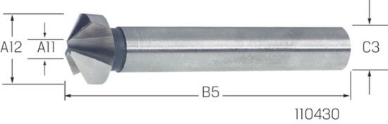 GREZILO 120° DIN334/C D6,3mm HSS