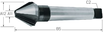 Slika GREZILO 60° DIN334/D D63,0mm MK HSS