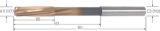 Slika Maschinen-Reibahle HSSE TiN DIN  212-2B  16,00mm PREMUS
