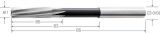 Slika POVRTALO STROJNO NC DIN212 D7,97mm H7 HSS-E