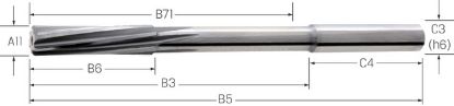 Slika NC-Maschinen-Reibahle VHM DIN 8093/2B   2,02mm PREMUS