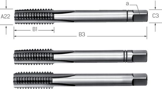 SVEDER NAV.ROČNI DIN2184-2 UNC 6-32 HSS (1Gar=3Kosi)