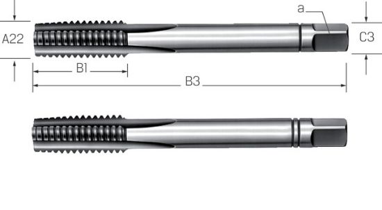 Handgewindeb.-Satz HSS DIN 2181  UNF  10-32 PRETEC