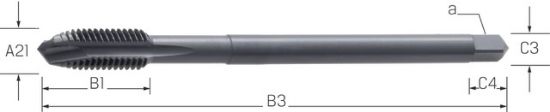 SVEDER NAV.STROJNI DIN376/B M3 Typ:ST/OX HSS-E