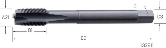 Masch-Gew-Bohrer HSS-Co DIN  374/B MF 3x0,35 PRETEC