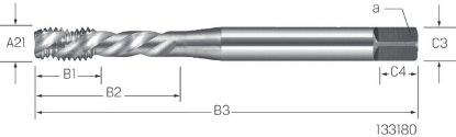 Slika SVEDER NAVOJNI STROJNI DIN371/C M12 HSS-E-V3 - levi