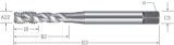 Slika SVEDER NAV.STROJNI DIN2184-1/C UNC 2-56 HSS-E-V3