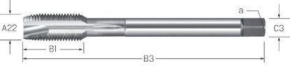 Slika Masch-Gew-Bohrer HSSE-V3 DIN  374/B   UNF1.1/2-12PREMUS