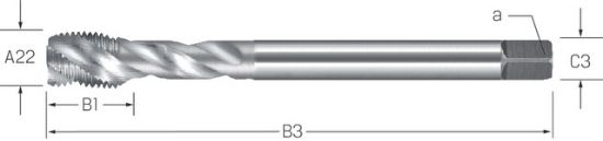 Masch-Gew-Bohrer HSSE-V3 DIN  374/C   UNF   4-48 PREMUS