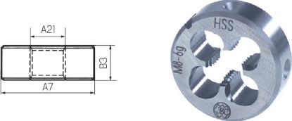 Slika REZILO NAVOJNO DINEN22568 M27 HSS