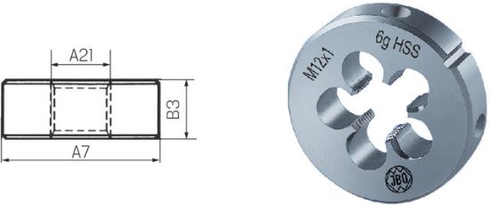 Schneideisen HSS EN 22568/B      MF 3 x0,35 JBO