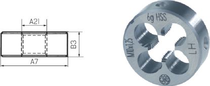 Slika Schneideisen HSS Links EN 22568/B      MF 4 x0,50 JBO