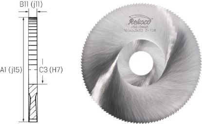 Slika Metallkreissägeblatt HSS fein DIN1837/A 32x4,00x 8 REKORD