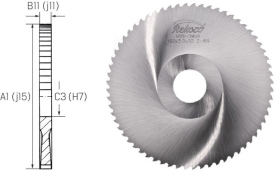 ŽAGA KROŽNA DIN1838B D50x0,5x13mm Z100 HSS    
