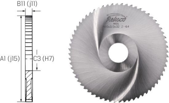 ŽAGA KROŽNA DIN1838C D50x1,0x13mm Z40 HSS        
