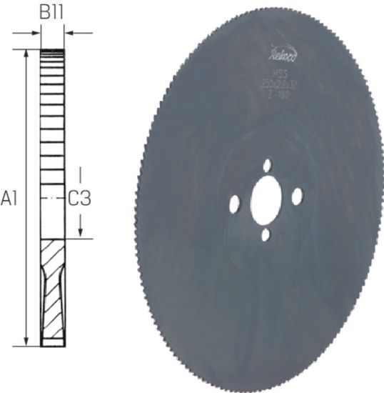 ŽAGA KROŽNA D225x2,0x32mm Z180-BW HSS  