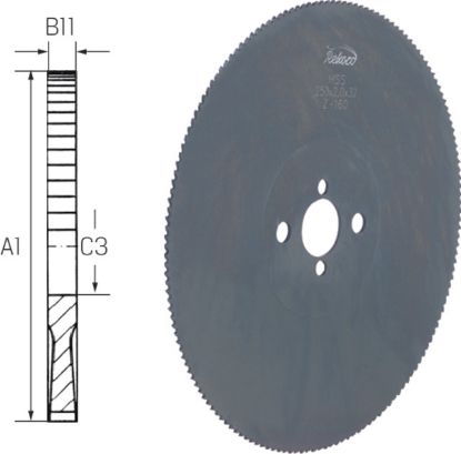 Slika ŽAGA KROŽNA D250x2,0x32mm Z128-HZ/Z6 HSS-Co (2/8/45 + 2/11/63 + (4/9/50)