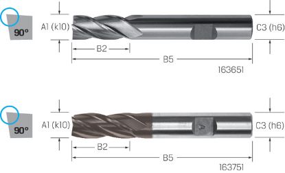 Slika REZKAR PALIČNI DIN844 N D16,0mm Z=4 HSS-Co TiAlN