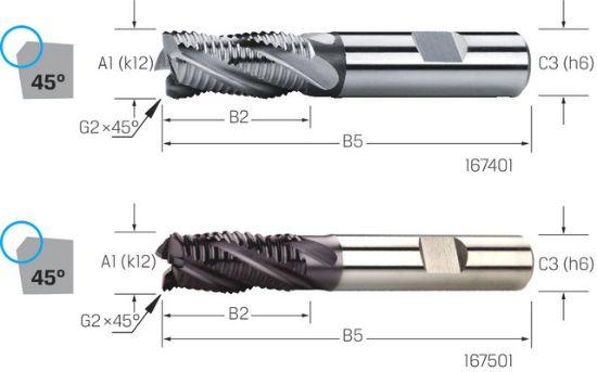 REZKAR PALIČNI KOSMAČILNI DIN844B D6,0mm Z=4 HSS-Co TiAlN