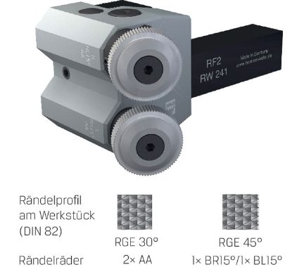 Slika Rändelfräswerkzeug RF 2 o.R. 241-20/25M  10 - 250      ZEUS