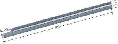Slika Gravierstichel EW9Co10 rund/A eins.halbiert  10x100 PRETEC