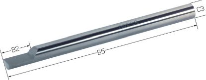 Slika Gravierstichel VHM K10 rund/A eins.halbiert   5x 50 PRETEC