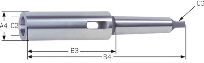 Slika Verlängerungshülse MK Präzis. DIN2187       MK 5/3 ROEHM