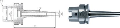 Slika TRN VPENJALNI NAKRČNI DIN69893A HSK63/D10mm HPC, HSC Mini, L=80mm HAIMER