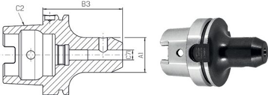 Weldon-Spannfutter überlang ISO12164-1      A 63x06 PREMUS