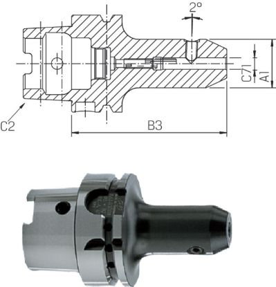 Slika W.-Notch-Spannfutter kurz ISO12164-1      A100x20 PREMUS