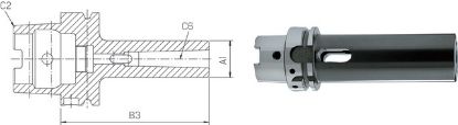 Slika Zwischenhülse m.Austreiblappen ISO12164-1     A 63xMK4 PREMUS