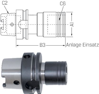 Slika Schnellwechselfutter L-Ausgle. ISO12164-1  A 63xM14-33 PREMUS