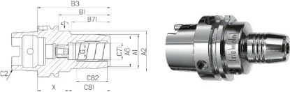 Slika Dehnspannfutter TENDO E  kurz ISO12164-1      A 32x08 SCHUNK