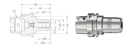 Slika TRN VPENJALNI TENDO SILVER ISO12164-1   HSKA 63X06 SCHUNK