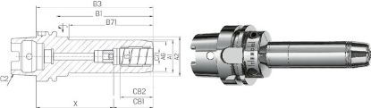 Slika Dehnspannfutter TENDO E  lang ISO12164-1      A 63x10 SCHUNK