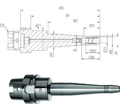 Slika Dehnspannfutter TENDO LSS ülg. ISO12164-1      A 63x20 SCHUNK