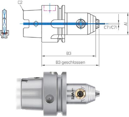 Slika Micro-Universal-Spannfutter ISO 12164-1   A 50x0,2-3,4 WTE