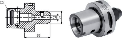 Slika Weldon-Spannfutter kurz ISO26623-1  C  6x08 HAIMER