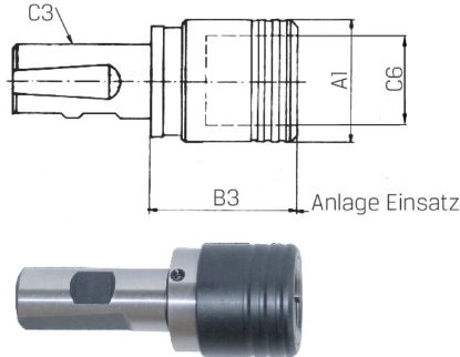 Slika GLAVA ZA REZANJE NAVOJEV DIN1835B/E, D25mm/M8-M20 Vel.2

