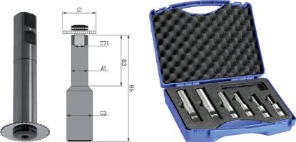 Slika TRNI VPENJALNI ZA KROŽNO ŽAGO DIN1835B D20-63mm 